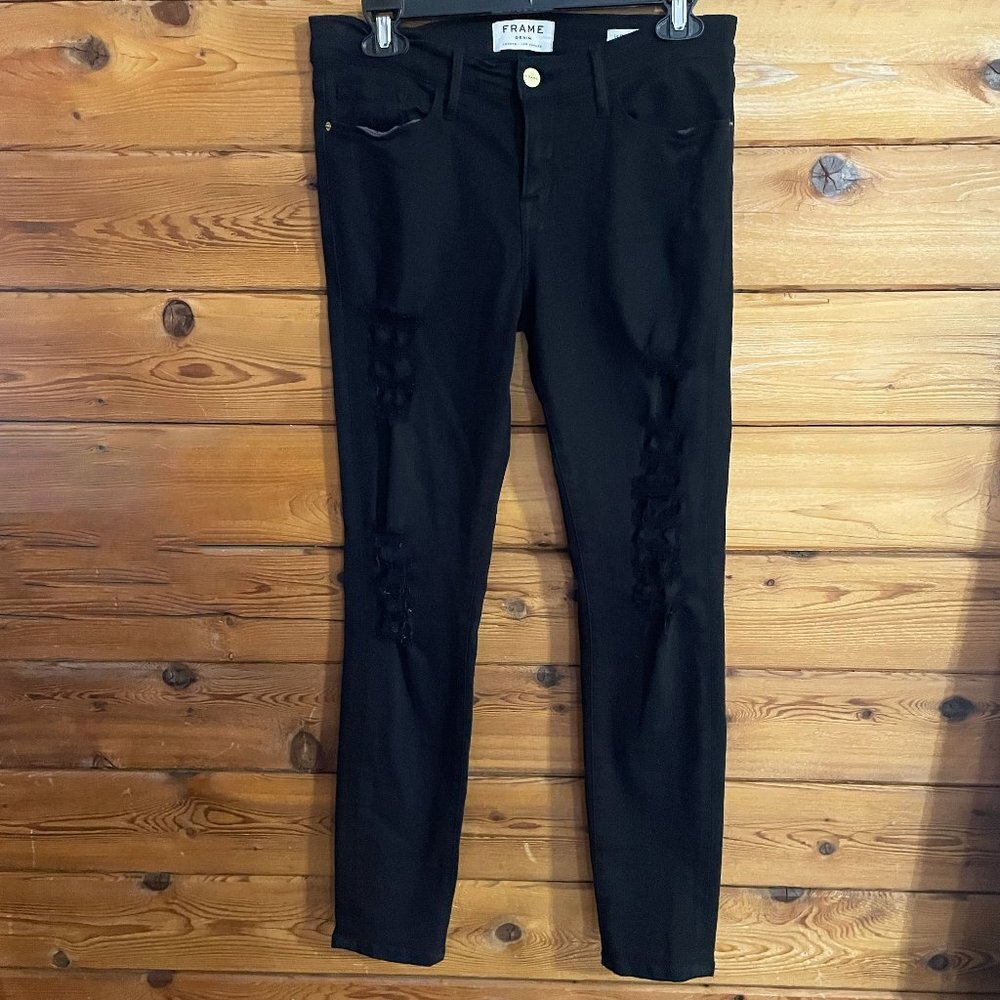 Frame Black Le Skinny De Jeanne Jeans 29